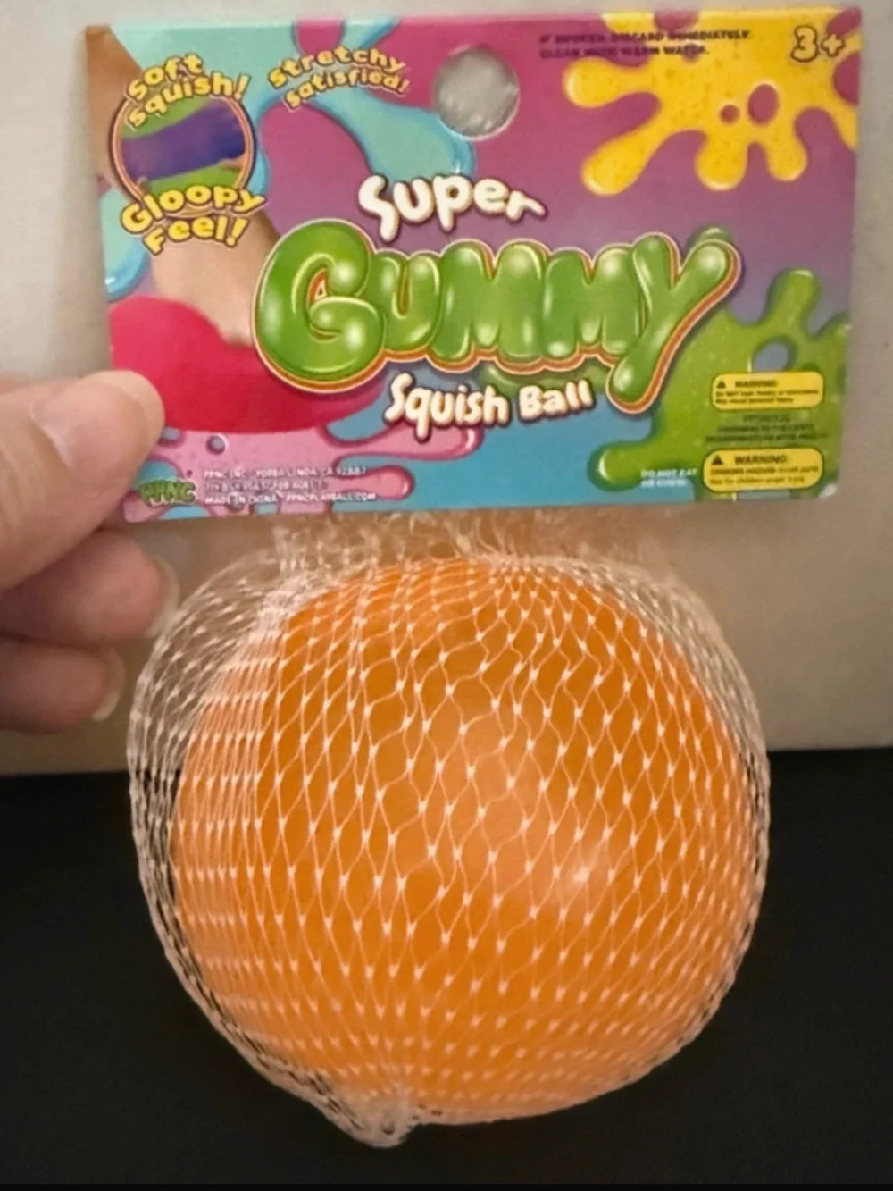 Super Gummy Squish Ball - Orange - Super Gummy